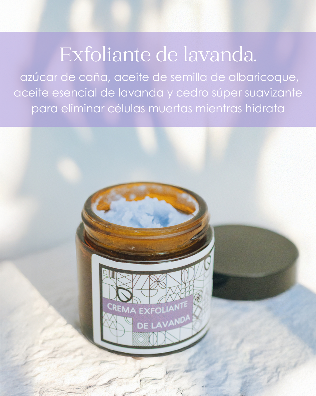 Crema Exfoliante de Lavanda