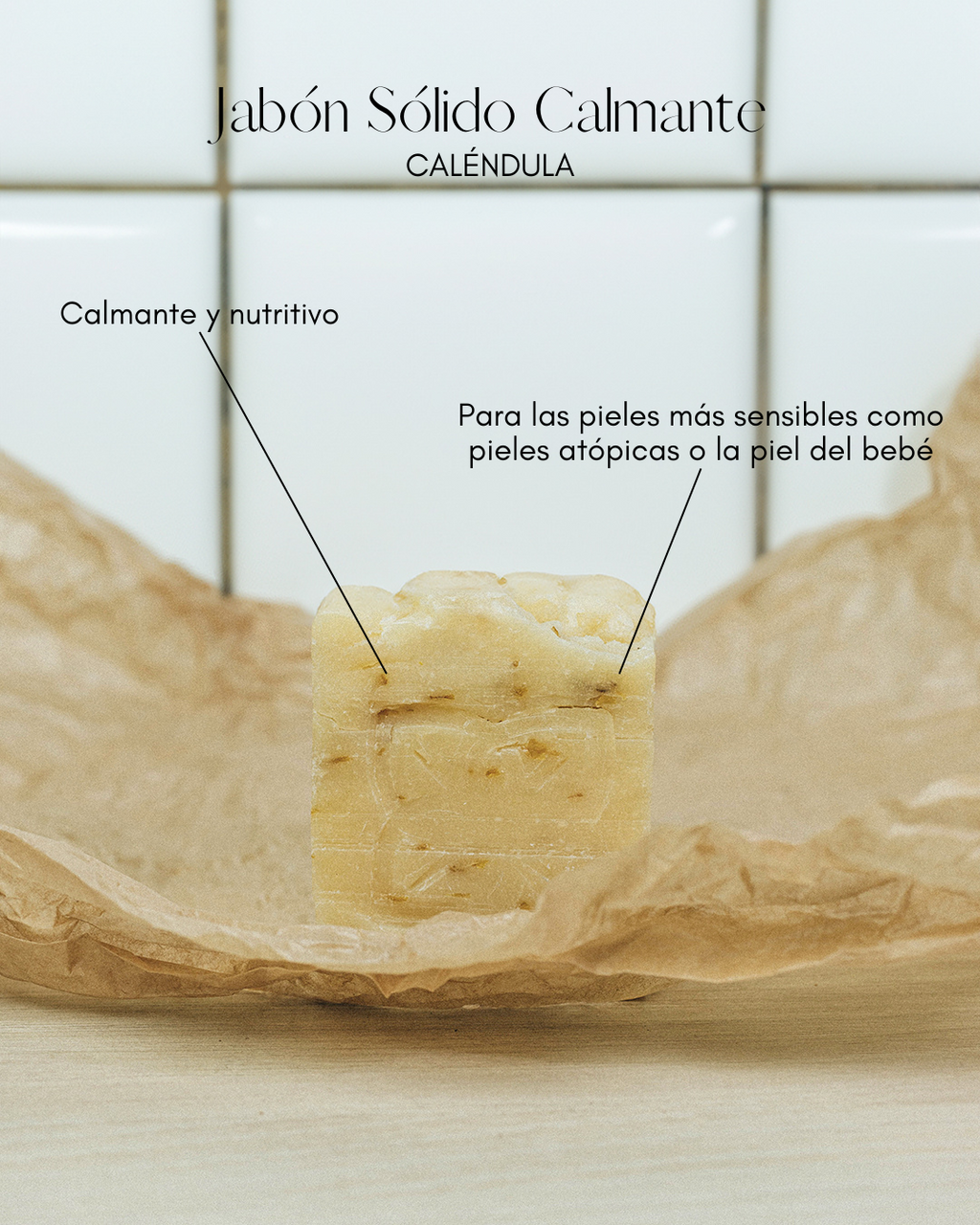 Jabón Sólido Calmante - Caléndula